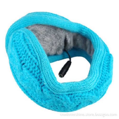 Audio Earmuff with Winter Warm Faux Far Knitted Back Head Wireless, OEM/ODM, 100% Acrylic